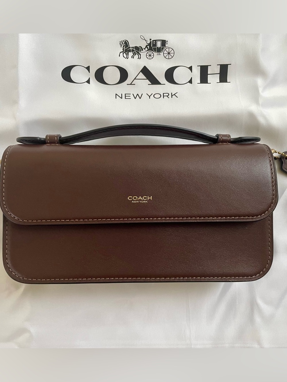 🤎 NWT Coach Elora Top Handle Crossbody Bag